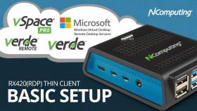 Setting up the RX420(RDP) thin client