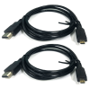 HDMI Male to Male cables; 1.2M / 47in
