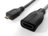 Micro HDMI (Male) to HDMI (Female) Adapter; 15 cm / 5.9 in